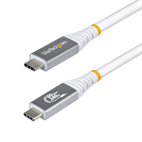 Cable USB Startech.com USB C a USB C, Blanco