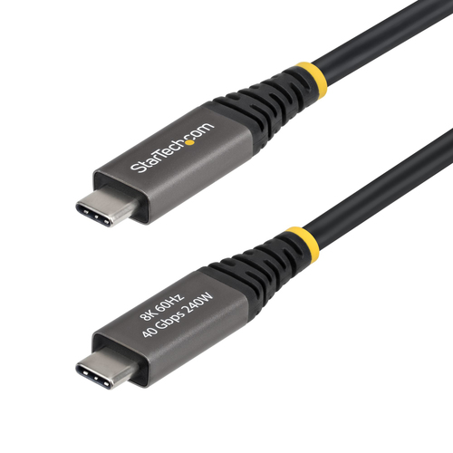 Cable USB Startech.com USB C a USB C, Negro