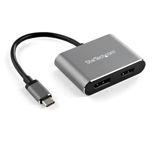 Adaptador Video Startech.com USB Tipo C a HDMI, Displayport, Negro, Gris