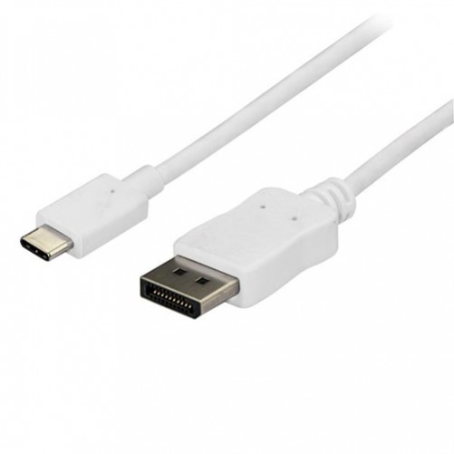 Adaptador Vídeo Startech.com USB Tipo C a Displayport, 1.8 m, Blanco