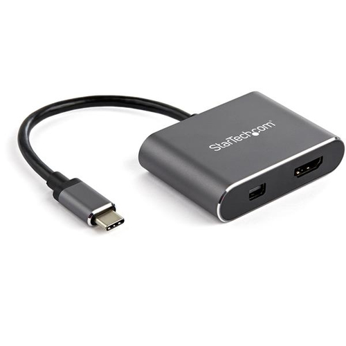 Adaptador Video Startech.com USB Tipo C a HDMI, Negro, Gris