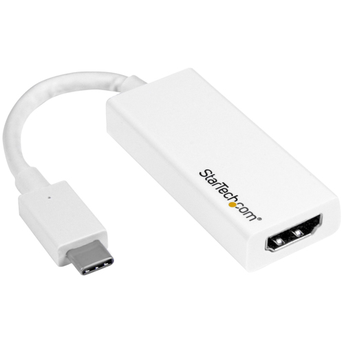 Adaptador Video Startech.com USB Tipo C a HDMI, Blanco