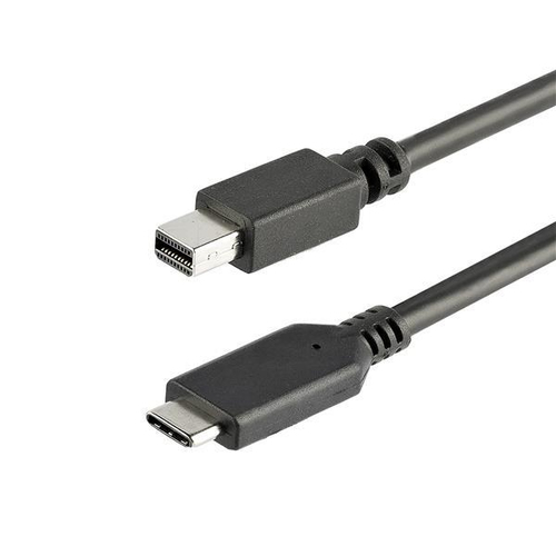 Adaptador Vídeo Startech.com USB Tipo C a Mini Displayport, 1 m, Negro