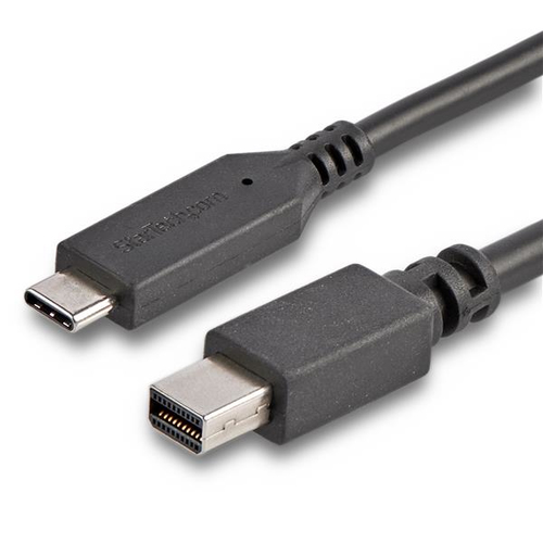 Adaptador Vídeo Startech.com USB Tipo C a Mini Displayport, 1.8 m, Negro