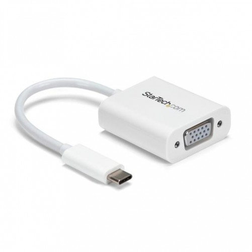 Adaptador Video Startech.com Adaptador USB-C a VGA - Blanco USB Tipo C a Blanco