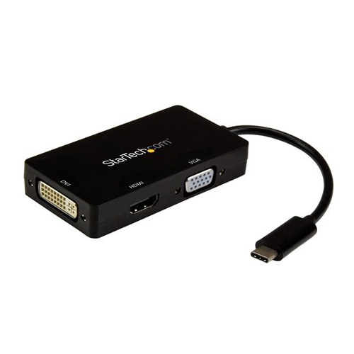Adaptador Video Startech.com USB Tipo C a HDMI, Dvi, Negro