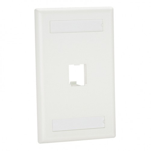 Placa de Pared Panduit CFPL1WHY RJ-45, Color Blanco
