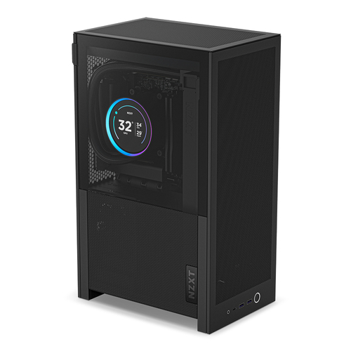 Gabinete Nzxt H2 Flow Mid-tower, Soporta Mini-itx, Cristal Templado, Negro
