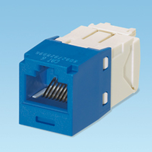 Conector Jack RJ45 Estilo Tg Mini-com Categoria 6 de 8 Posiciones y 8 Cables Color Azul