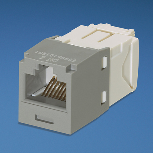 Conector Panduit UTP RJ45 Minijack KAT6 Conector 1 RJ-45, Color Gris
