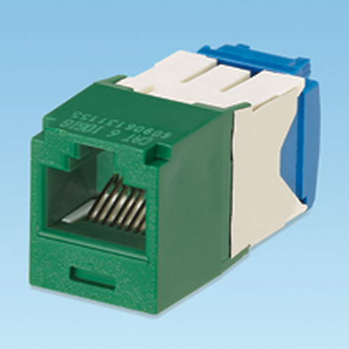 Conector Panduit UTP RJ45 Tg-minijack Cat6A Green Conector 1 RJ-45, Color Verde