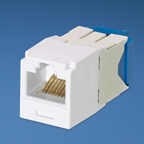 Conector Jack RJ45 Estilo Tg, Mini-com, Categoria 6a, de 8 Posiciones y 8 Cables, Color Blanco