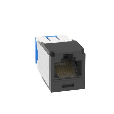 Conector Panduit CJE6X88TGBL Tipo De Construcción Plano, Conector 1 RJ-45, Categoría Cat6, Blindaje de Cable U/UTP (UTP), Color Negro, Blanco