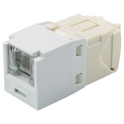 Conector Panduit CJH688TGWH RJ-45, Color Crema de Color, Categoría Cat6, Blindaje de Cable U/UTP (UTP), Material Acrilonitrilo Butadieno Estireno (abs), Policarbonato, Certificación T568A/T568B
