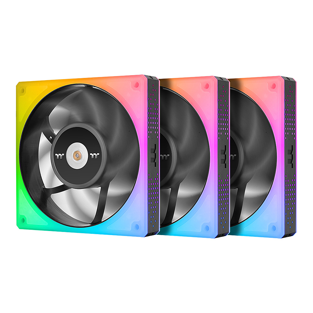Kit 3 Ventiladores Thermaltake Toughfan, Presion Estatica, 2000 rpm, RGB, con Controlador