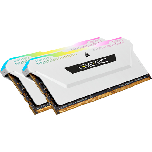 Kit de Memoria RAM Dimm Corsair Vengeance RGB Pro Sl, 16GB DDR4 (2x 8GB), 3600MHz, 288-pin, Disipador Color Blanco