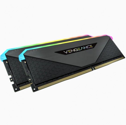Kit de Memorias RAM Corsair Vengeance RGB Rt, 16 GB DDR4, 3600 MHz, 2 x 8 GB, CMN16GX4M2Z3600C18