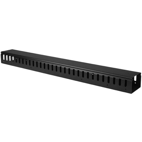 Charola Startech, Tipo Panel de Gestión de Cables, Material de Plástico, Acero, Color Negro (CMVER20UF)