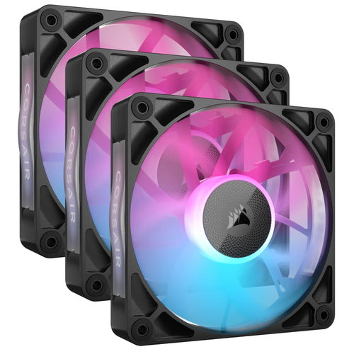 Ventilador Corsair Icue Link RX120 RGB 12 cm, 2100 rpm, LED Multi, Negro, Pwm