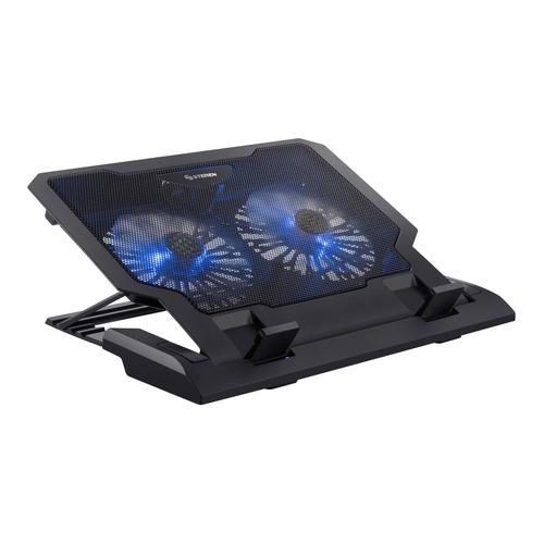 Base Enfriadora Steren COM-098 Hasta 17", Ventiladores 2, rpm Min 1500 rpm, USB