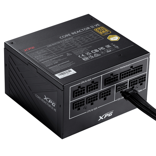 Fuente de Poder XPG Core Reactor II Ve 750g, 750W, 80 Plus Gold ATX, Modular, 24-pin ATX