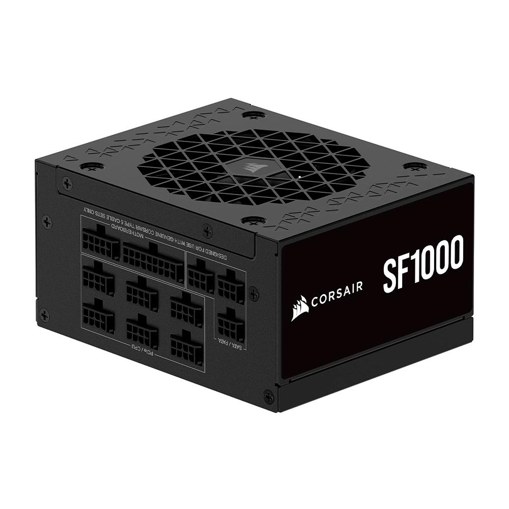 Fuente de Poder Corsair SF1000 80 Plus Platinum Sfx, Modular, 24-pin ATX, 12vhpwr, 92mm, 1000W