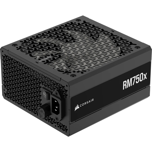 Fuente de Poder Corsair RM750X, 750W, 80 Plus Gold, Full-modular, ATX 3.1, Negro