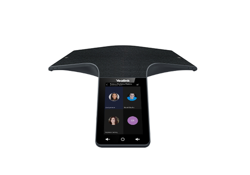 Tela?fono de Conferencias IP / 12+1 Micra?fonos / Cancelacia?n de Ruido 360A? / Alcance 6 m (19.7 Ft) / Pantalla Ta?ctil 5' / Wi-fi Dual Band / Certificacia?n Microsoft Teams