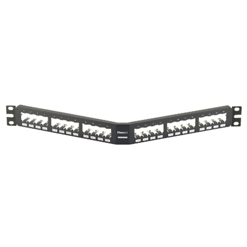 Panel de Parcheo Panduit CPA24BLY 24 Puertos, Color Negro, Montaje en Bastidor, Capacidad del Rack 1U