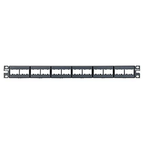 Panel de Parcheo Panduit 24-port Modular Patch Panel 24 Puertos, RJ-45, Montaje en Bastidor, Capacidad del Rack 1U