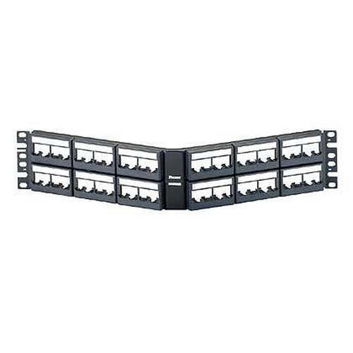 Panel de Parcheo Panduit CPPLA48WBLY 48 Puertos, Color Negro