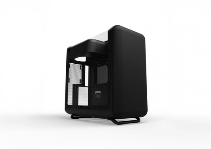 Gabinete Hyte X50 Mid Tower, Ventana Lateral Vidrio Templado, sin Fuente, Pitch Black, Negro