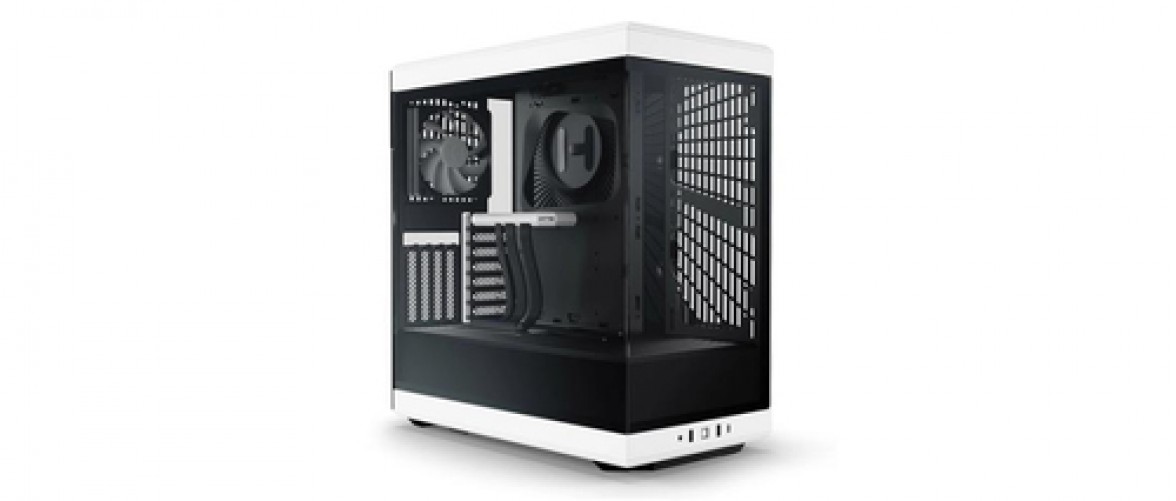 Gabinete Hyte Y40 Midi Tower, 2x Ventiladores, sin Fuente, Negro/blanco