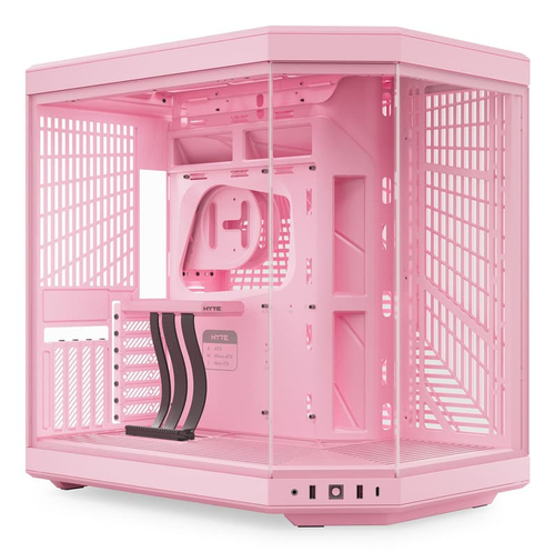 Gabinete Hyte Y70 Midi Tower, PSU No, Rosa