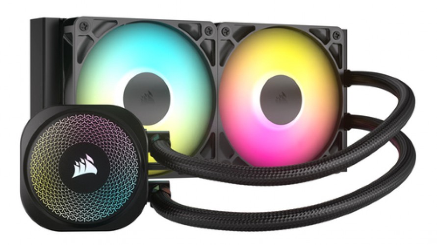 Enfriamiento Liquido Corsair Nautilus 240 Rs Argb, 2x 120mm, Max. 2100 rpm, Negro