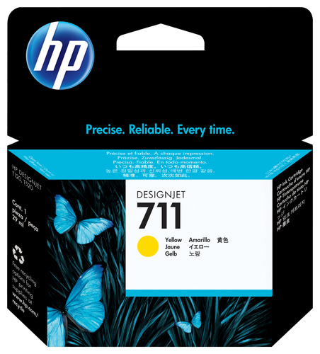 Cartucho de Tinta HP 711 Color Amarillo 29ml Original