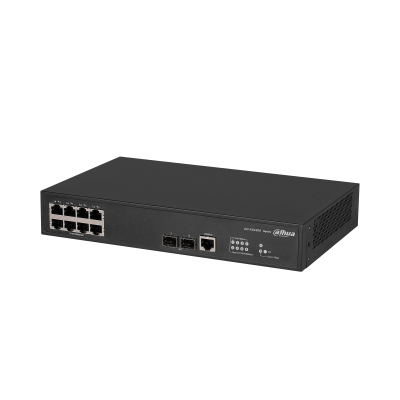 Switch Dahua Technology Access DH-AS4300-8GT2GF Gestionado, L2/l2+, RJ-45 8, Gigabit Ethernet (10/100/1000), Negro