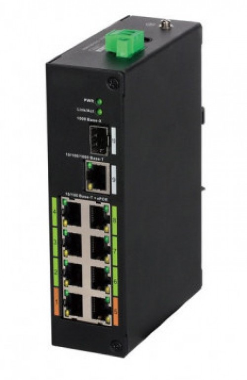 Switch Dahua Technology DH-LR2110-8ET-120 L2, RJ-45 8, Fast Ethernet (10/100), 8 PoE, Negro