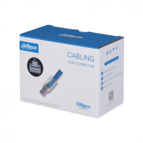 Conector Dahua Technology DH-PFM976-531-PT RJ-45, Color Transparente, Material Latón, Policarbonato (PC)