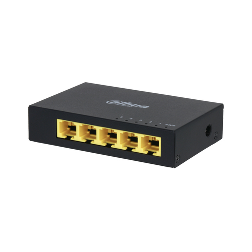 Switch Dahua Technology Access DH-PFS3005-5GT No Administrado, L2, RJ-45 5, Gigabit Ethernet (10/100/1000), Negro