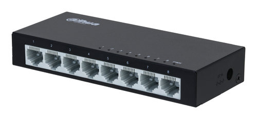 Switch Dahua Technology Access DH-PFS3008-8ET No Administrado, L2, RJ-45 8, Fast Ethernet (10/100), Negro