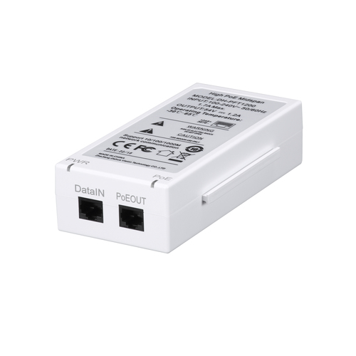 Adaptador PoE Dahua Technology PFT1200 10,100,1000 Mbit/s, 2RJ-45