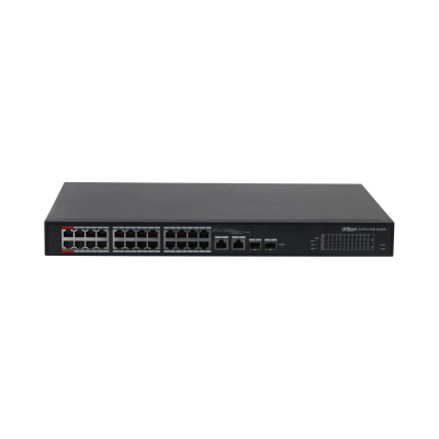 Switch Dahua Technology DH-S4101-24ET2GF-360-C Gestionado, L2, RJ-45 24, Fast Ethernet (10/100), Negro