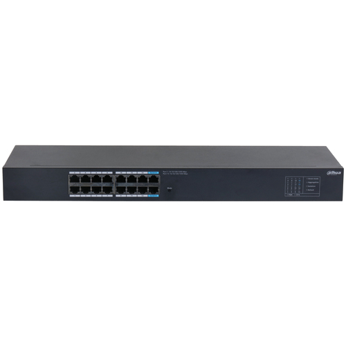 Switch Dahua SG1016, 16 Puertos, Gigabit Ethernet 10/100/1000, 32 Gbit/s, No Administrable, Negro