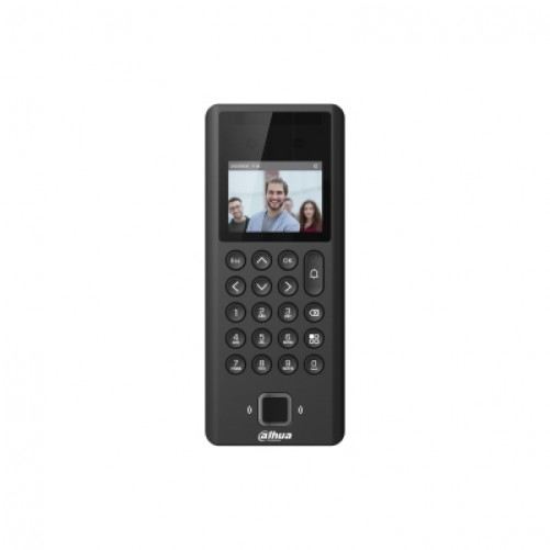 Control de Acceso Dahua Technology DHI-ASI3204E Lector de Huella, con Lector de Código de Acceso, con Lector de Tarjeta, Pantalla 6.1 cm (2.4"), con Conectado a PC, Color Negro