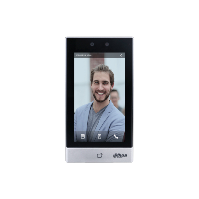 Control de Acceso Dahua Technology DHI-ASI7213S-W Lector de Huella No, con Lector de Tarjeta, 100000 Tarjetas, Pantalla 17.8 cm (7"), LCD, Color Negro, Plata