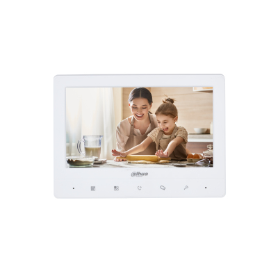 Monitor Analogico Dahua VTH1020J de 7 Pulgadas, Altavoz, Compatible con KTA01 / KTA02