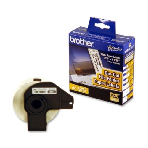 Etiquetas para Impresora Brother DK-1203, Blanco, Térmica Directa, 17 x 87 mm, 300 Pieza(s)