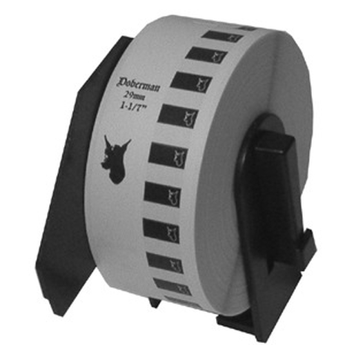 Cinta Brother (dk-2210) Continua Negro Sobre Blanco 29mm X 30.4m Original