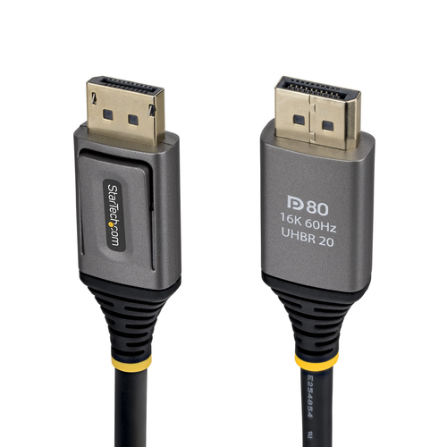 Cable Displayport Startech.com Displayport 2.1, 0.5 m, Negro